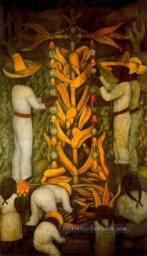 Diego Rivera œuvres - Le festival du maïs Diego Rivera